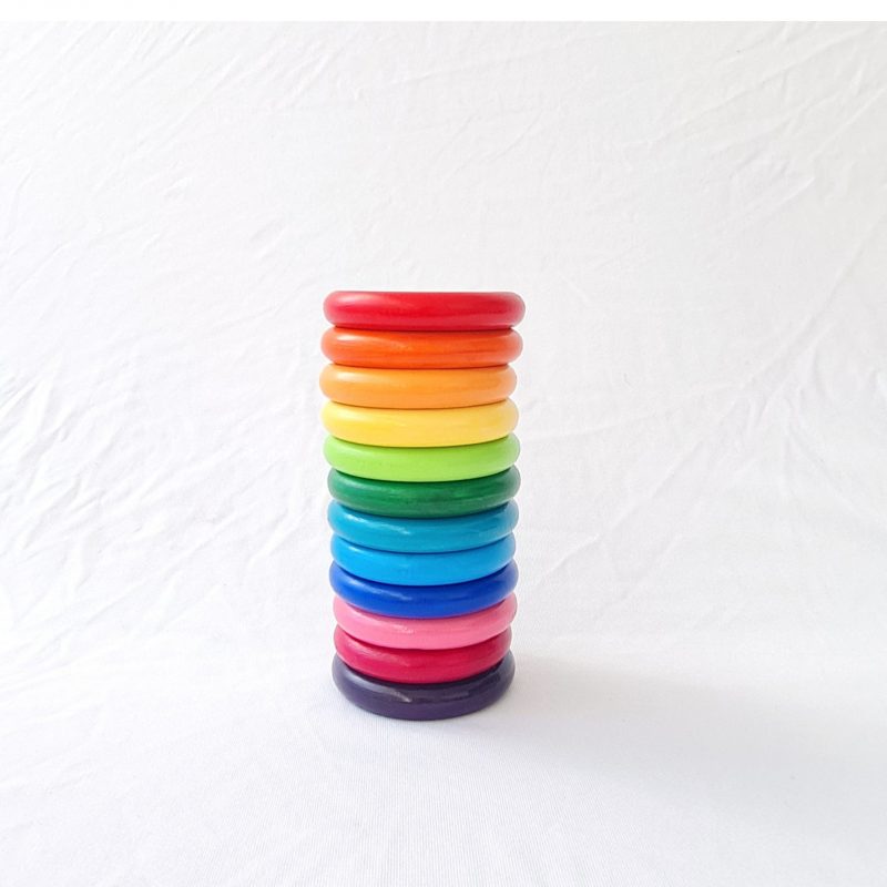 Rainbow Rings – Bright Set Of 12