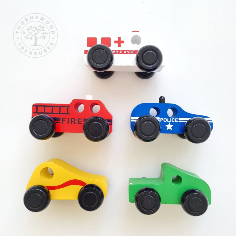 Wooden Cars – Set Of 5